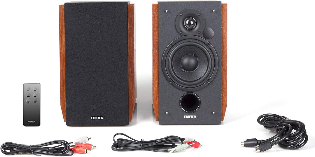 Edifier R1700BT Lautsprecher-Set 2 Regallautsprecher analoge + digitale Anschlüsse Bluetooth Echthol
