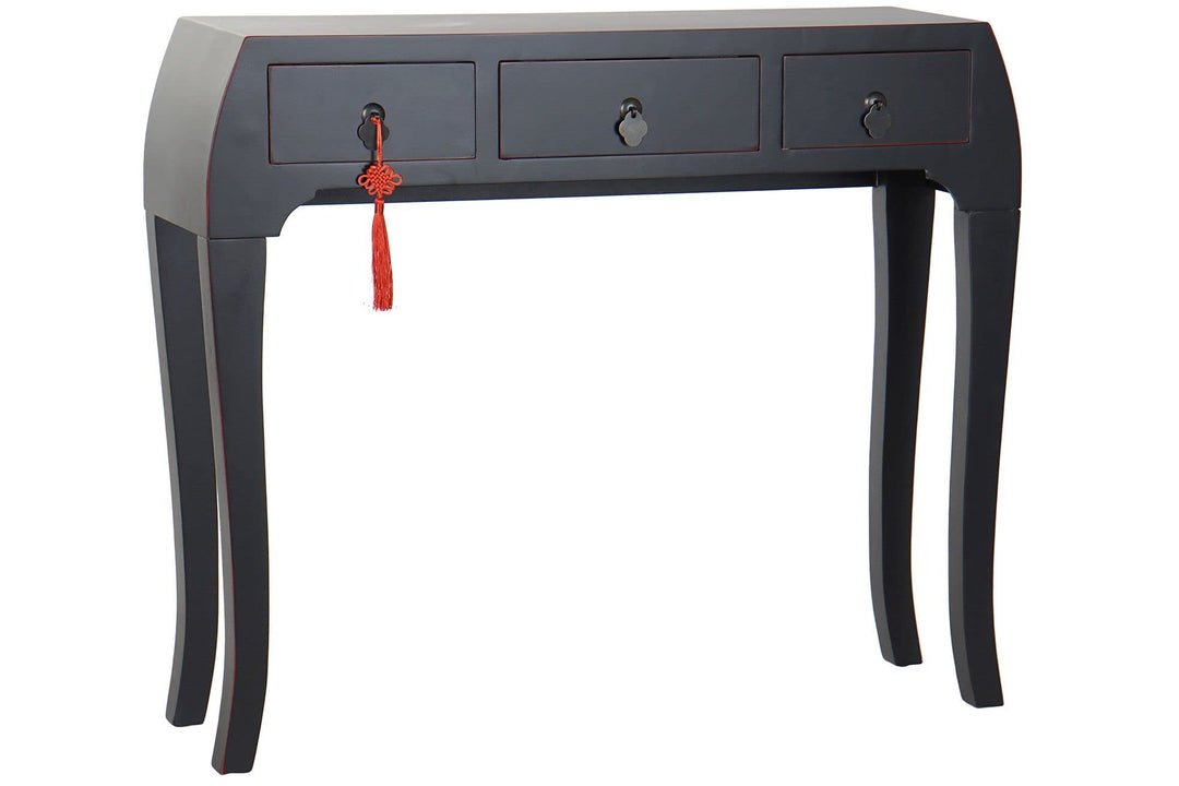 DRW Konsole Fichte 96x26x80 orientalisch schwarz, bunt, estandar