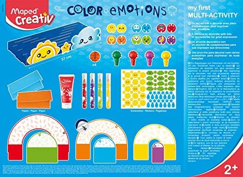 Maped CREATIV - Kleinkind-Bastel-Set 3D Regenbogen MY FIRST ab 2 Jahre - inkl. JUMBO-Fasermaler, Wac