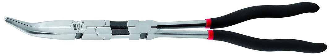 USAG U01150021 - 115 CLP - Doppelgelenkzange mit halbrunden Backen, 45° gewinkelt Verbogene Backen,