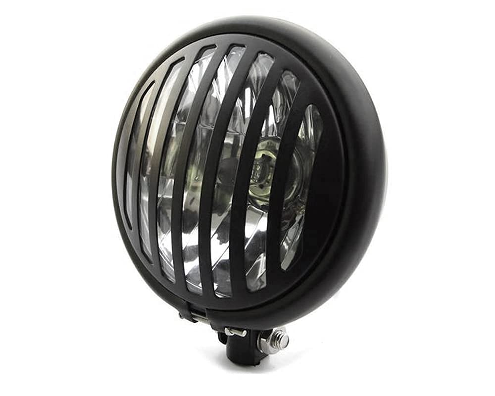 Alchemy Parts 5.75" Schwarz Gitter Custom Motorrad Frontscheinwerfer Motorrad
