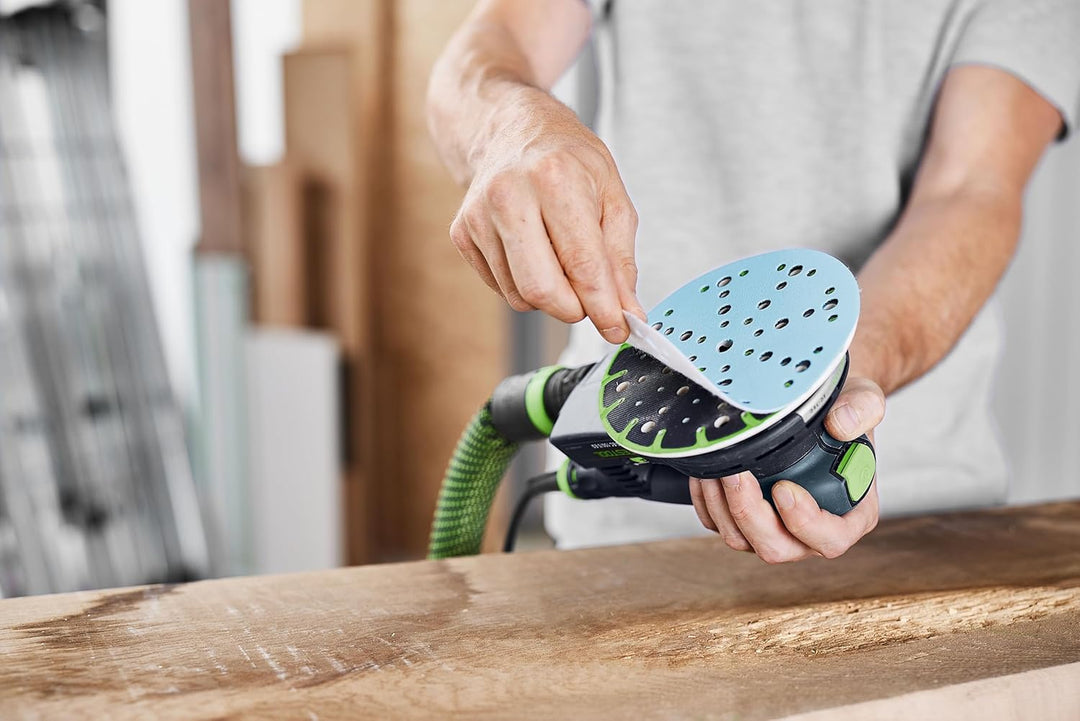 Festool STF 575161 D150/48 P60 GR/50 Schleifscheiben 150 mm, 50 Stück Schleifscheiben 60 blau, Schle