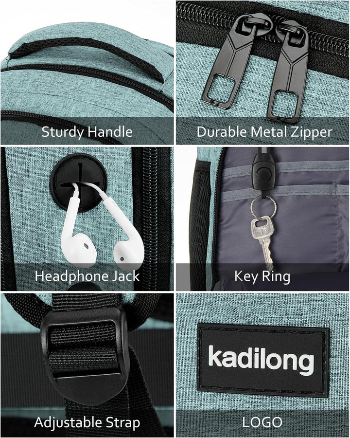 kadilong Rucksack Laptop Herren,Schulrucksack Jungen Teenager Schule Schultasche Schulranzen mit USB