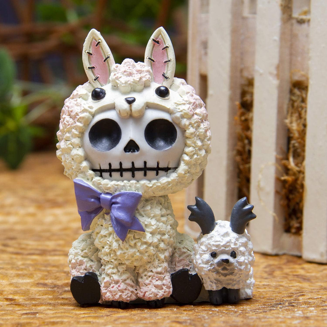 Furrybones Summit Collection Alpaka-Paco-Figur, dekoratives Signatur-Skelett in Alpaka-Llama-Kamelid