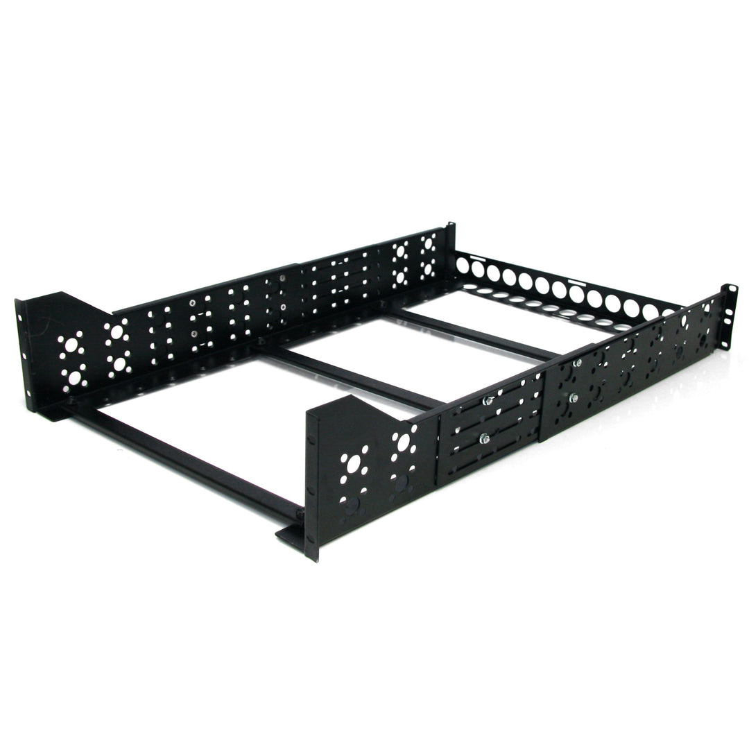 StarTech.com 3 HE Universal Server Rackschienen - TAA konforme feste Montageschienen - 19" Rackschie