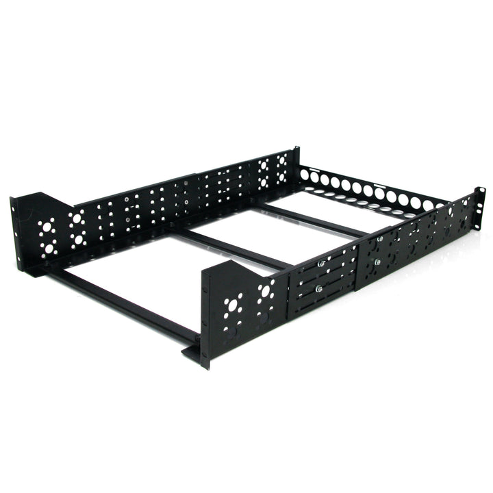 StarTech.com 3 HE Universal Server Rackschienen - TAA konforme feste Montageschienen - 19" Rackschie