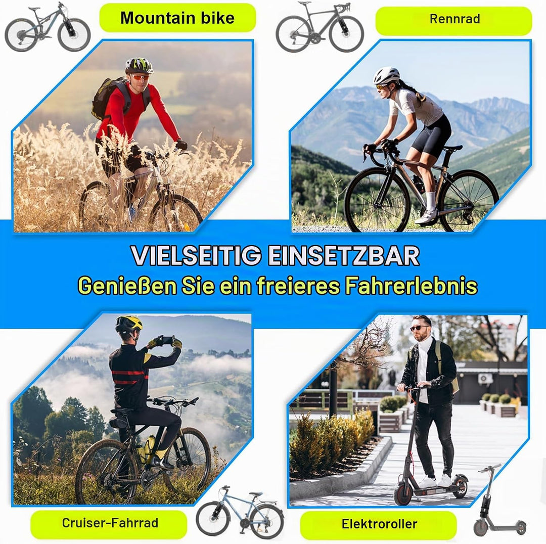 8.5L 2 Stück Gabeltaschen Fahrrad Wasserdicht Fahrradtasche Vorderrad mit Vielseitiger Halterung Rol