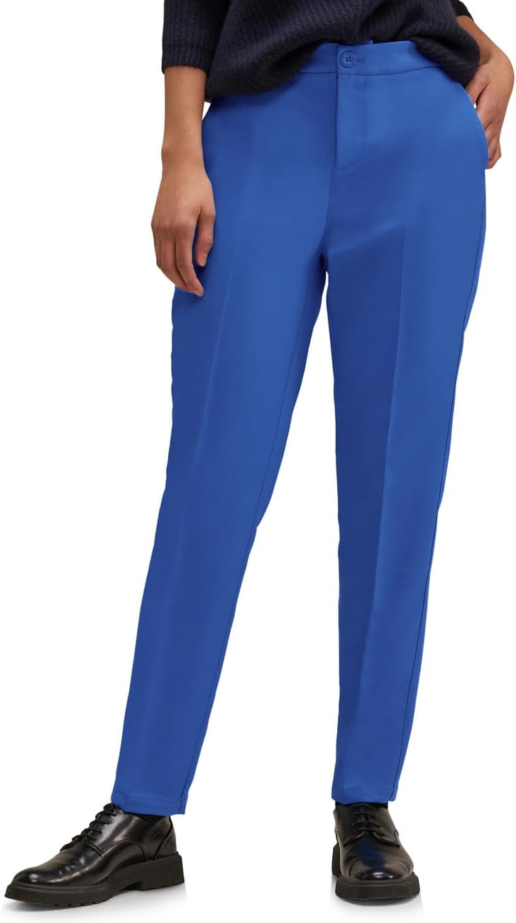 Street One Damen Loose Fit Twillhose 36W / 30L Fresh Intense Gentle Blue, 36W / 30L Fresh Intense Ge