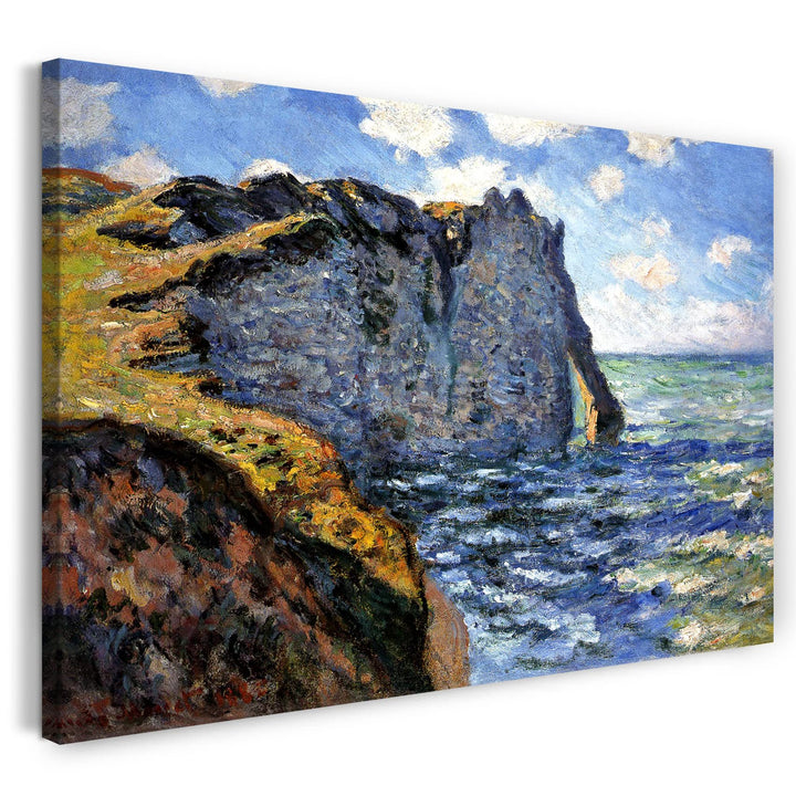 Printed Paintings Leinwand (100x70cm): Claude Monet - Die Klippe von Aval, Étrétat 100x70 cm, 100x70