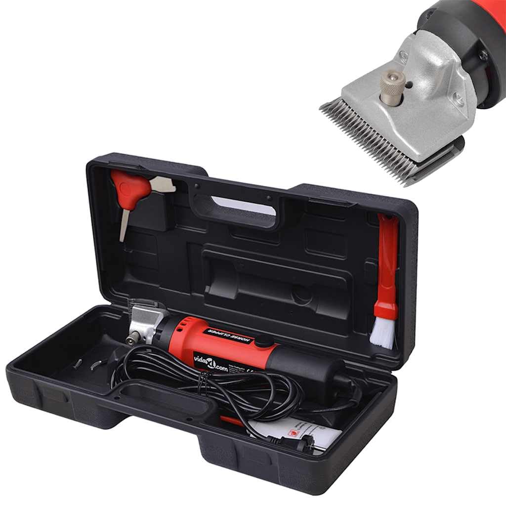 vidaXL Pferdeschermaschine 6-TLG. 350W 2400U/min Rasierer Schermaschine Pferde Mehrfarbig