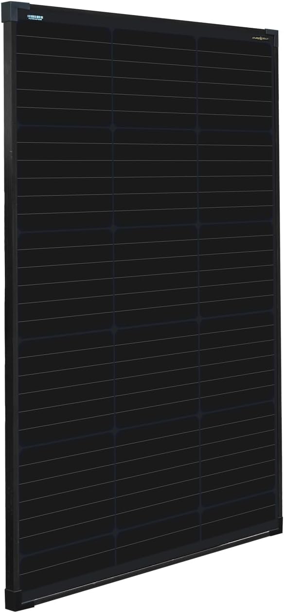 enjoy solar® 100W 12V Monokristallines Solarmodul mit HPBC-Technologie - 25% Hocheffizienz, 182mm So