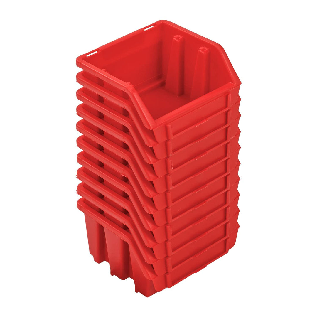 Stapelboxen Set – 10x Stapelbox für Werkzeugwand 115 x 75 x 118 mm – Sichtbox Stapelkasten Stapelbox