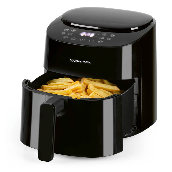 GOURMETmaxx Heissluftfritteuse | 4,5L Airfryer | Timer & Touchscreen | Fritteuse mit 9 Funktionen &