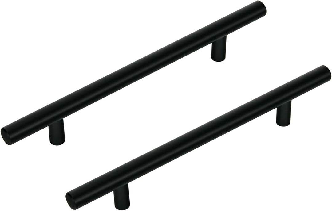 KoKoBin 20 Stück Edelstahl schwarz Schrankgriffe Möbelgriffe 128mm Lochabstand Schubladen Griffe Zin