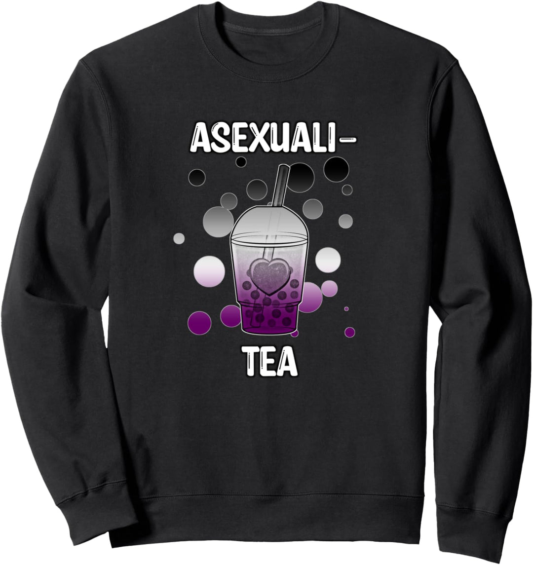 Asexuell Pride Flag Asexuali-Tee Boba Tea Lustiges Zitat Ace Sweatshirt