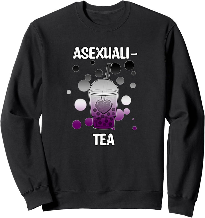 Asexuell Pride Flag Asexuali-Tee Boba Tea Lustiges Zitat Ace Sweatshirt