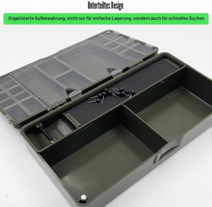 Angelgerätebox, Wasserdichter Fischköder Organizer mit Herausnehmbaren Trennwänden und Magnetischem