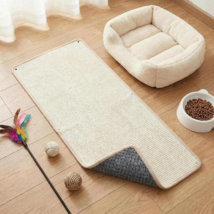 1 Stück Kratzmatte Katze 40x200CM Kratzbretter Natürliche Sisal Kratzmatte Katzenkratzmatte Kratzsch