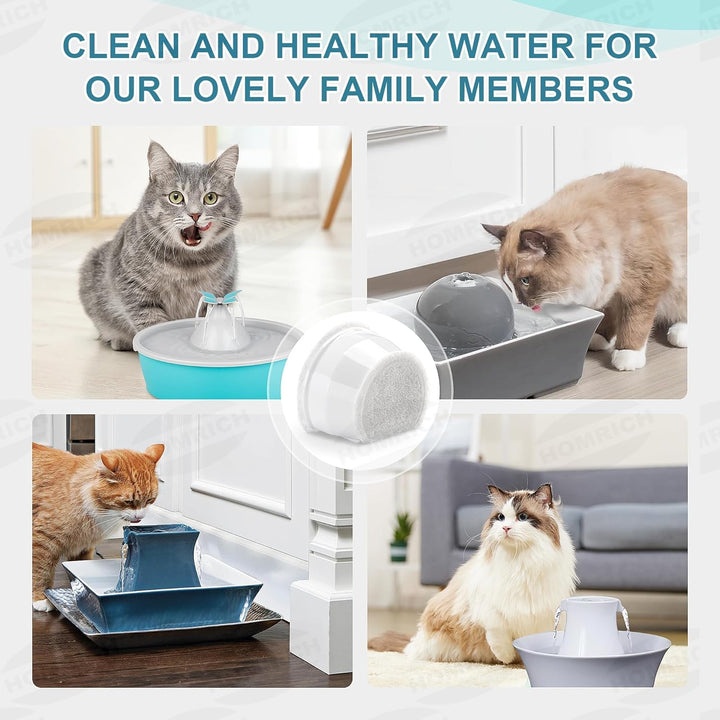 Ersatzfilter für PetSafe Drinkwell, 8 Pack Ersatz Aktivkohlefilter Haustier Trinkbrunnen Filter für