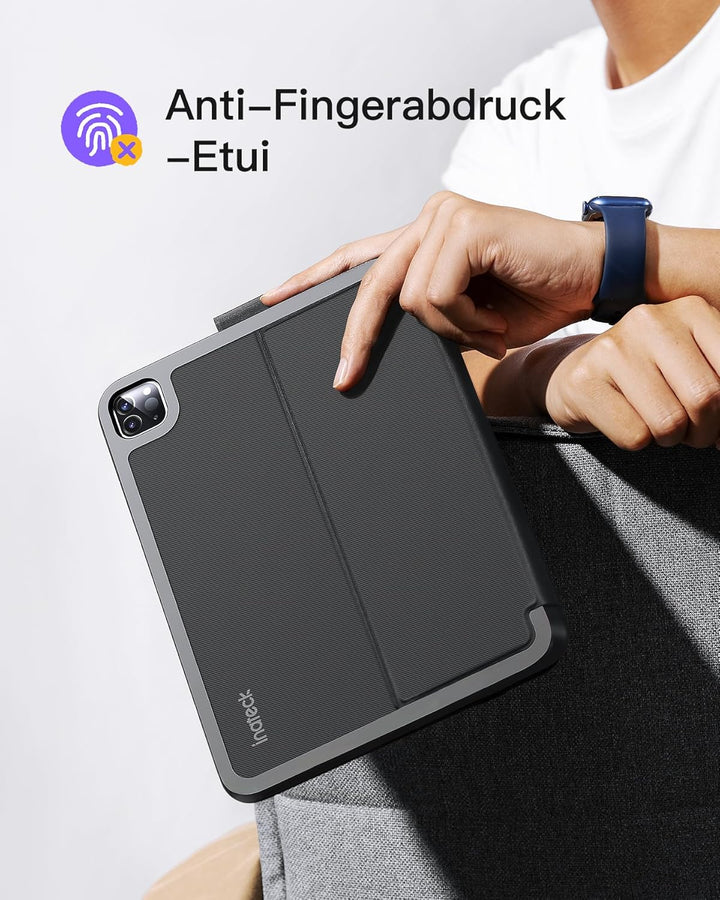 Inateck Ultraleichte Hülle mit Tastatur für iPad 10 Generation,iPad Air 6 11 Zoll 2024,iPad Air 5/4