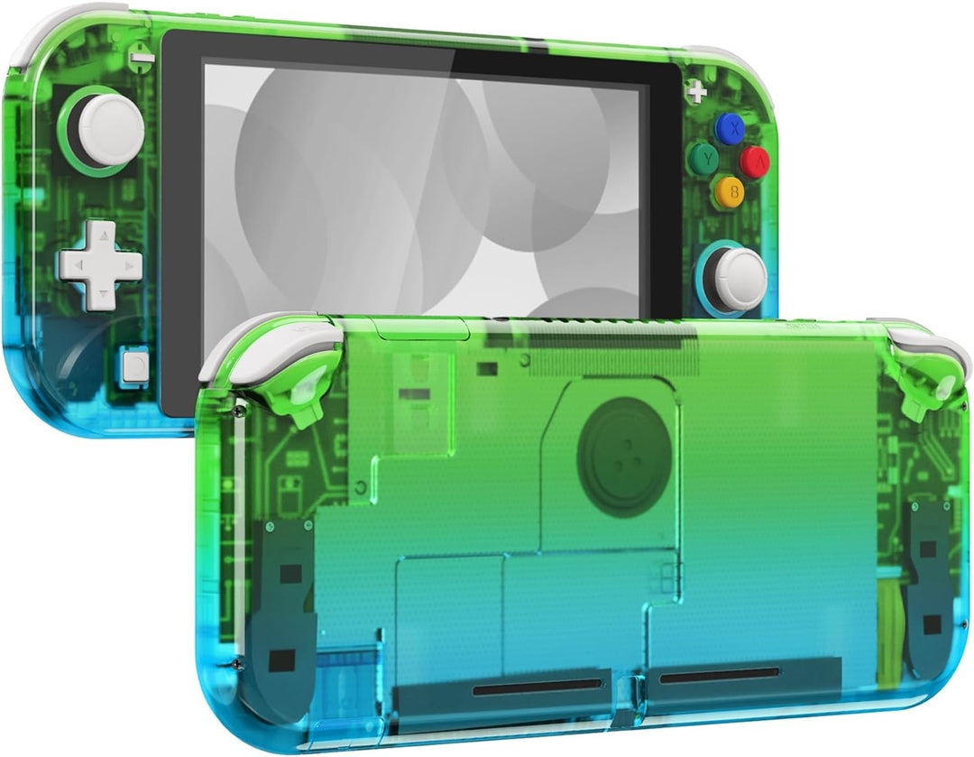 eXtremeRate Full Case Shell für Switch Lite Console, DIY-Ersatz Hülle Gehäuse & Tasten & Schutzfolie