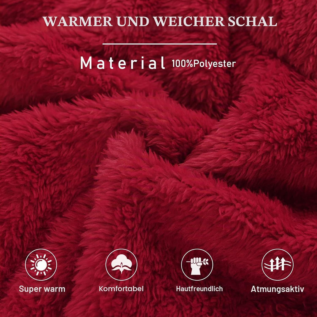 RITOSTA Schlafanzug Damen Winter Thermo Pyjama Lang Fleece Hausanzug Kuschelig Warm Pyjama Set Flaus