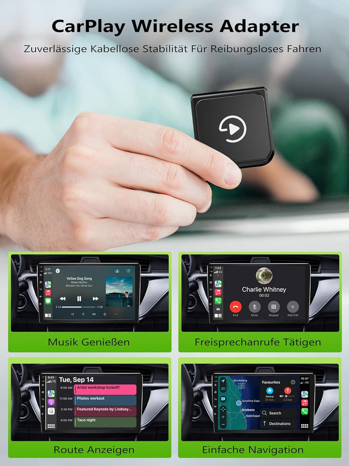 Wireless CarPlay Adapter Für iPhone: Aufgerüsteter Chip CarPlay Wireless Adapter – Mini, Zuverlässig