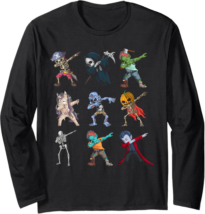 Dab Halloween Dabbing Halloween Kleidung Lustiges Halloween Langarmshirt