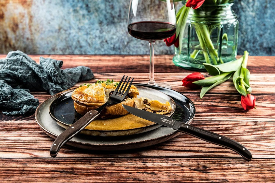 Laguiole Style de Vie Steakmesser Luxury Line, 6-teilig, Wenge holz