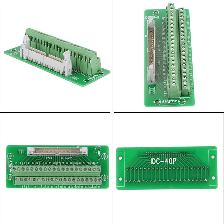 IDC40P 40Pin Steckerleiste Breakout Board Terminal Block Stecker PLC Schnittstelle mit Halterung Gee