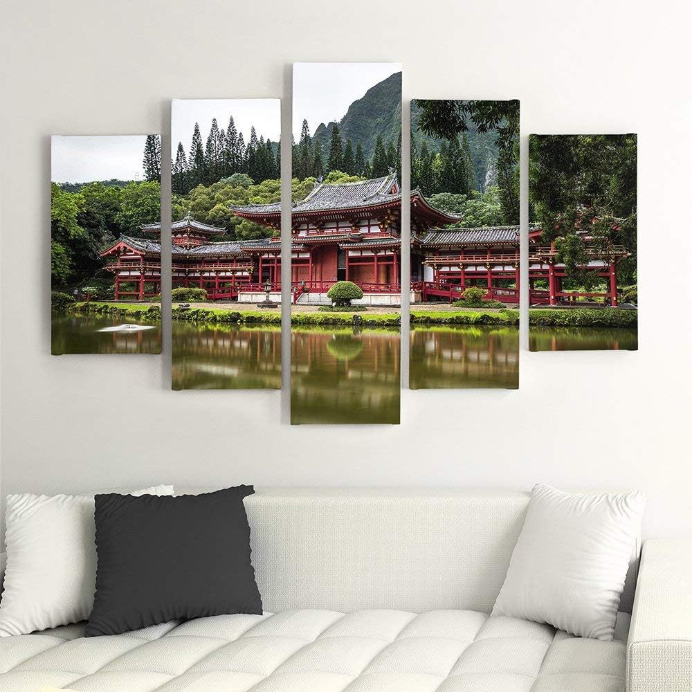 Feeby. Leinwandbild - 5 Teile - Bilder, Wand Bild, Wandbilder, Kunstdruck XXL, 5-Teilig, Typ A, 100x