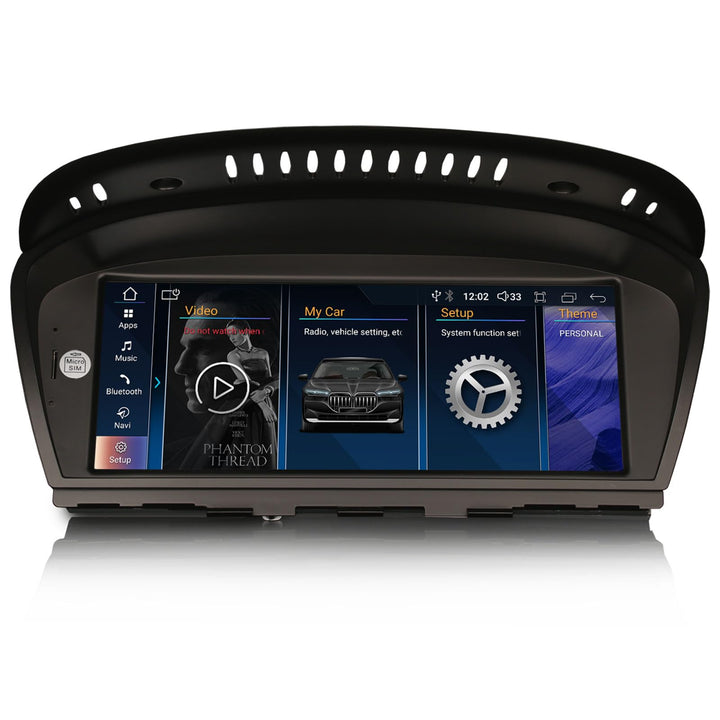 Erisin 8-Kern 4GB RAM+64GB ROM Android 14 Autoradio Bluetooth GPS Navi für BMW 3er E90 E91 E92 E93 5