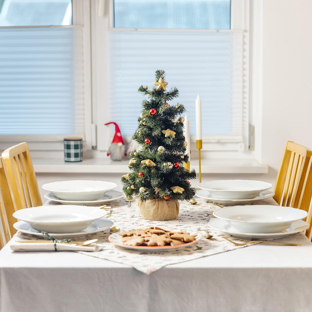 Creative Home Kleiner Weihnachtsbaum Tannenbaum Künstlich | 40 cm | Künstlicher Weihnachtsbaum Deko