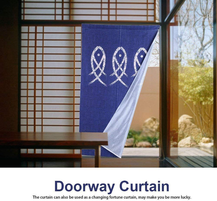 Japanischen Stil Doorway Vorhänge Fisch Gedruckt Zimmer Tür Vorhänge Tuch Raumteiler Tür Jalousie fü