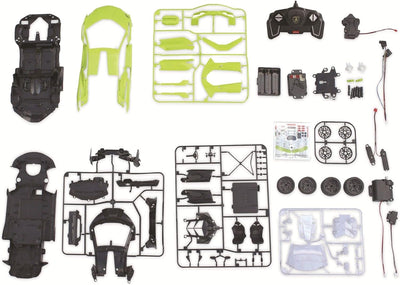 JAMARA 403129 - Lamborghini Sián FKP 37 1:18 2,4GHz Bausatz - Teile Werden gesteckt, kein Werkzeug o