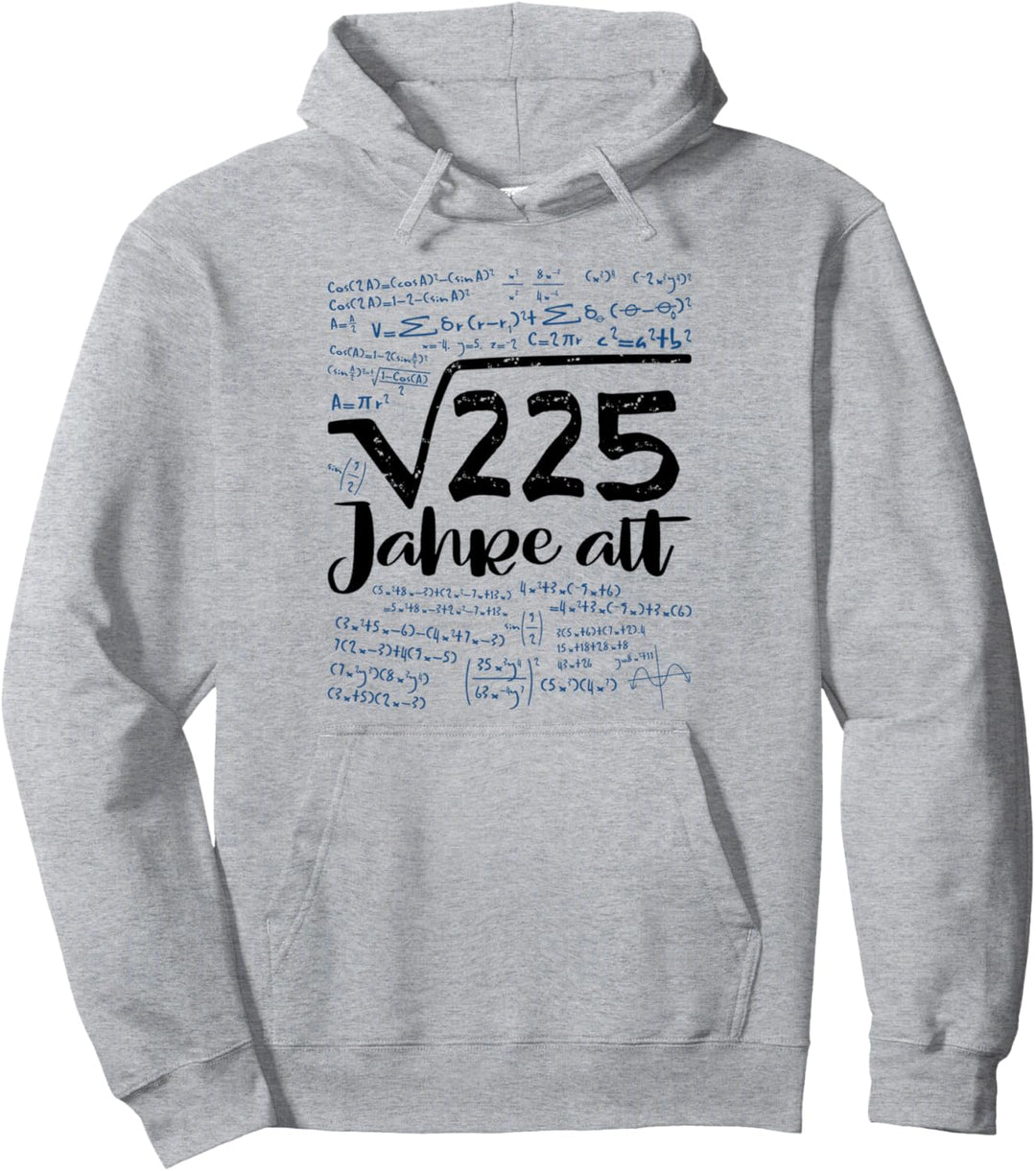 15. Geburtstag Geschenk Spruch Quadratwurzel 225 15er Lustig Pullover Hoodie