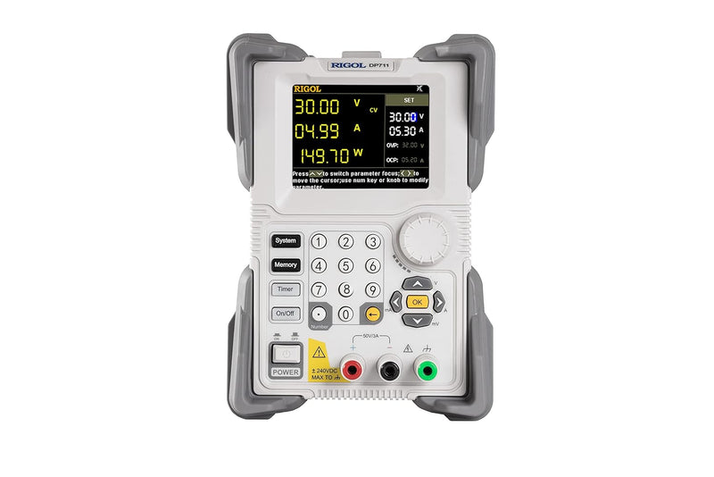 Rigol DP711 DC-Netzteil, 1 Ausgang, 30 V/5 A, 150 W, geringe Restwelligkeit und Rauschen: