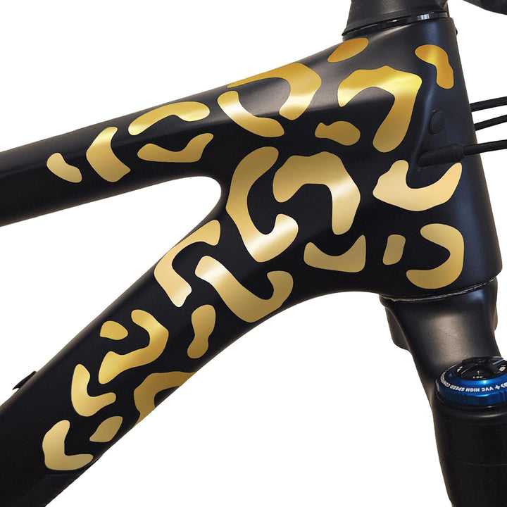 Riesel Design ® Fahrrad Aufkleber Set, 20 x 15 cm, Sticker Kit für Rahmen und Helme, Witterungsbestä