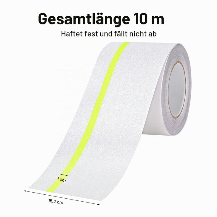 OQingluan Antirutsch Klebeband Leuchtet im Dunkeln 15cm*10m, Antirutsch Treppenstufen Transparent, R