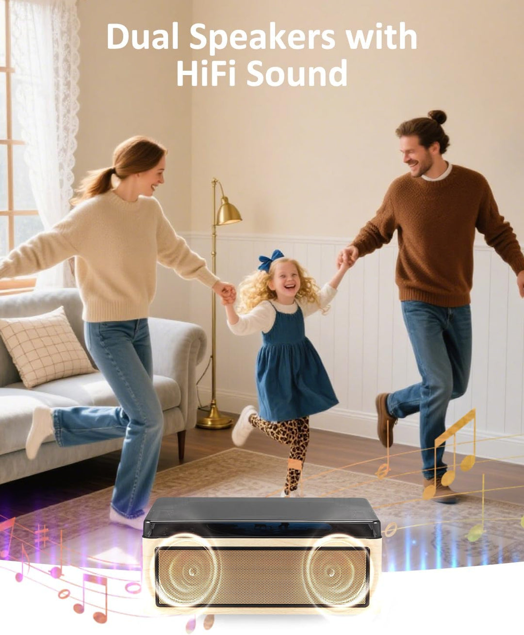 G Keni CD Player Bluetooth 5.0, Radio mit CD Player Doppel-Lautsprechern | 3000mAh Wiederaufladbarer