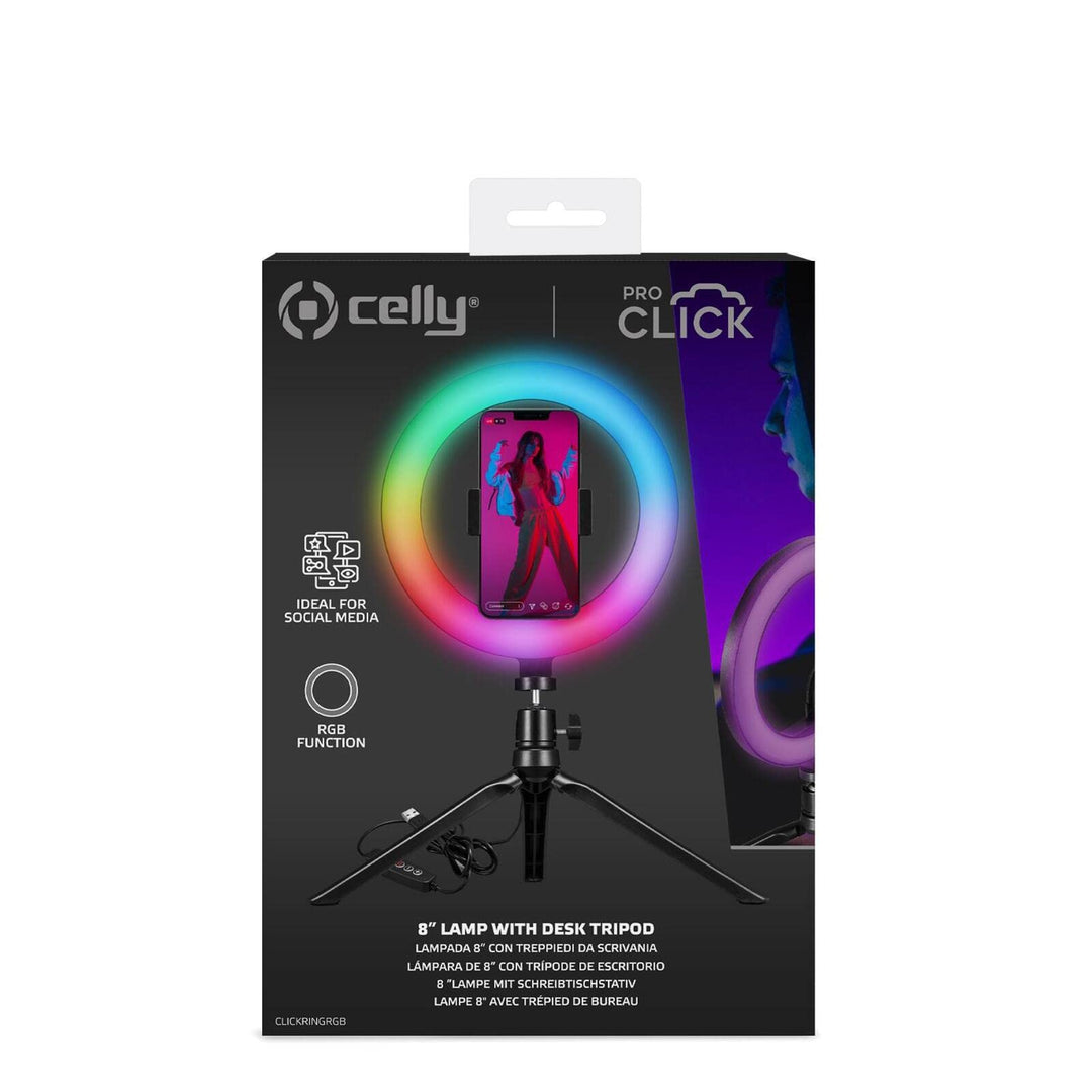 CELLY Ring Licht, RGB, 15 cm
