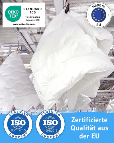 Sommerdecke 155x220 Verda | 100% recycelt | Nachhaltige Bettdecke für den Sommer | Thermoregulierend