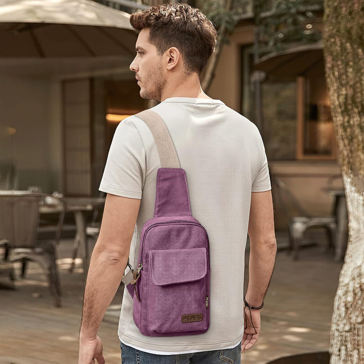 Mode Herren Brusttasche Elegant Umhängetasche Reise Schultertasche Leichte Casual Urlaub Wandern Tra
