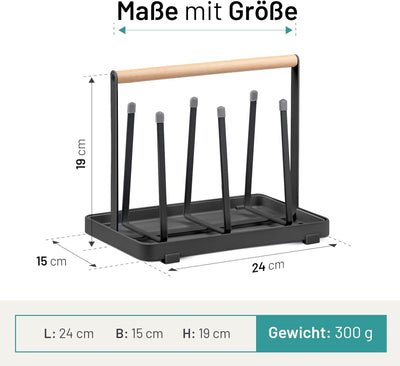 D&D Living All-in-One Flaschenhalter für SodaStream - Abtropfgestell für Flaschen Aller Art: Duo, Cr