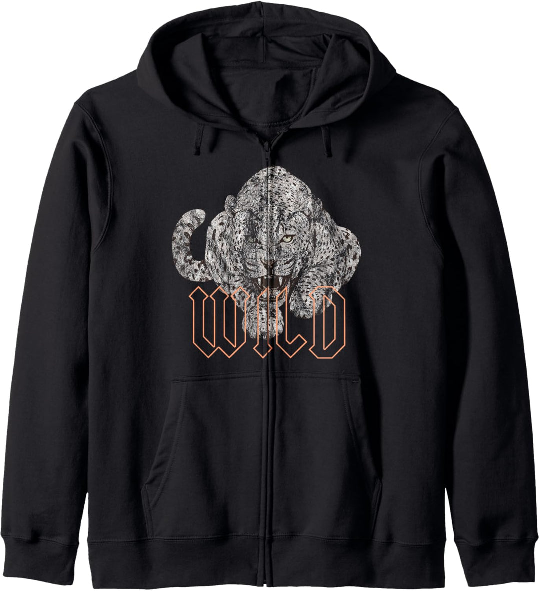 Wild Jaguar Leopard Gepard Print Grafik Kapuzenjacke