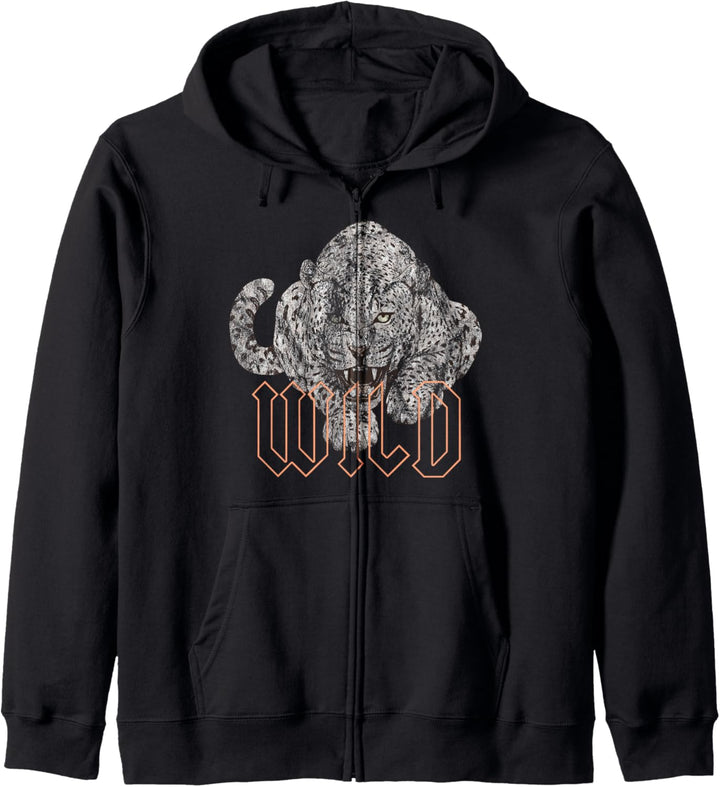 Wild Jaguar Leopard Gepard Print Grafik Kapuzenjacke
