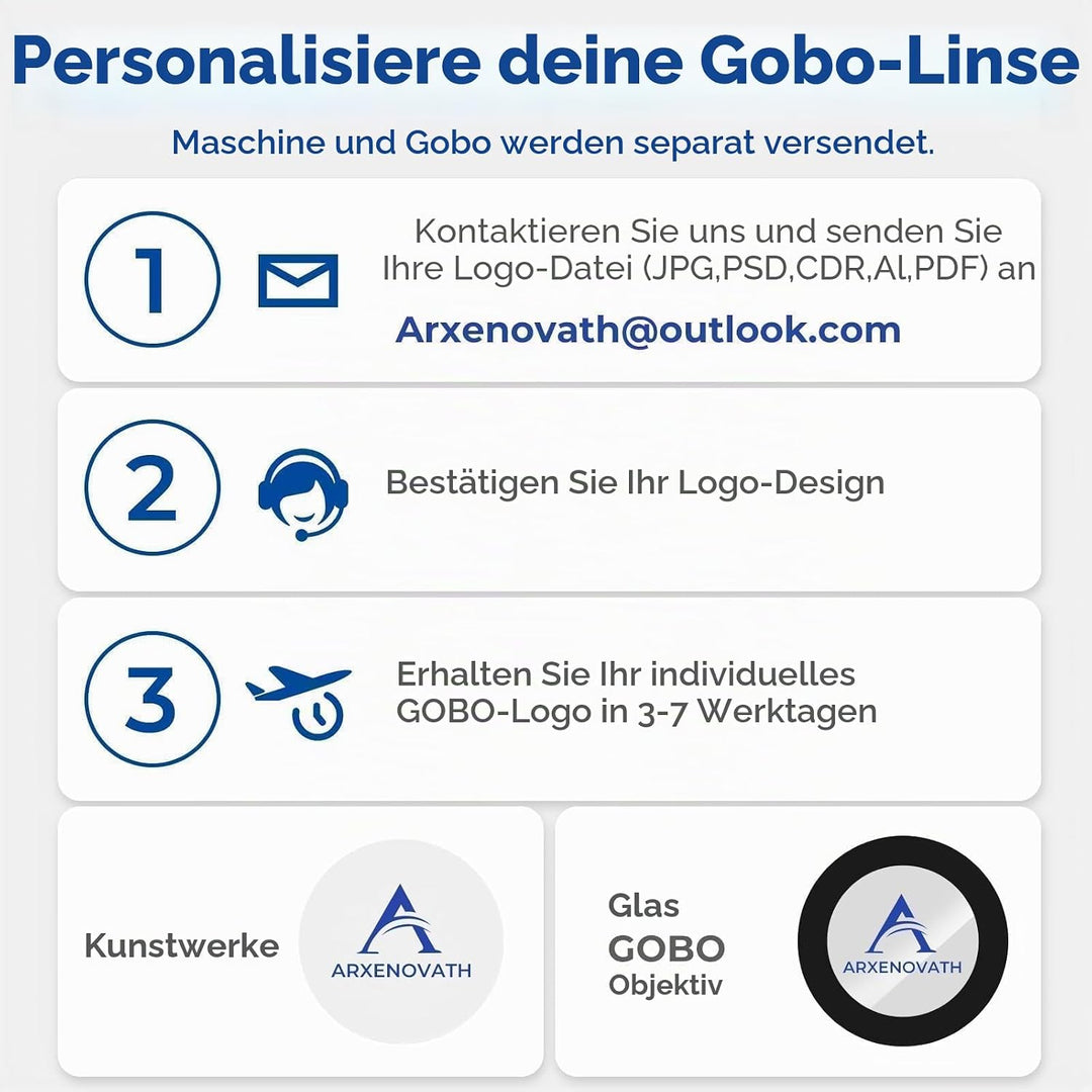 TM50 GOBO-Projektor, drehbar, IP67, wasserdicht, für den Aussenbereich, LED-Licht, GOBO-Projektor fü