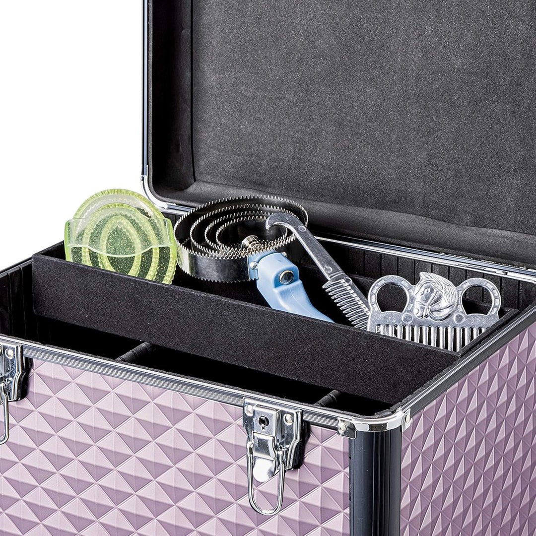 Navaris Putzbox Putzkasten Putzkoffer für Pferde - Koffer Box für Putzzeug - Putzkiste für Pferd und