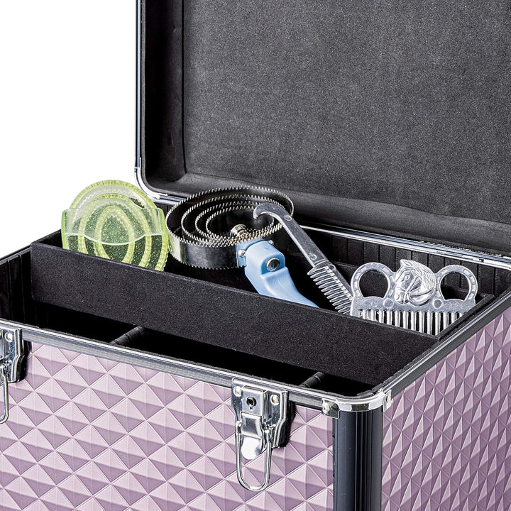 Navaris Putzbox Putzkasten Putzkoffer für Pferde - Koffer Box für Putzzeug - Putzkiste für Pferd und