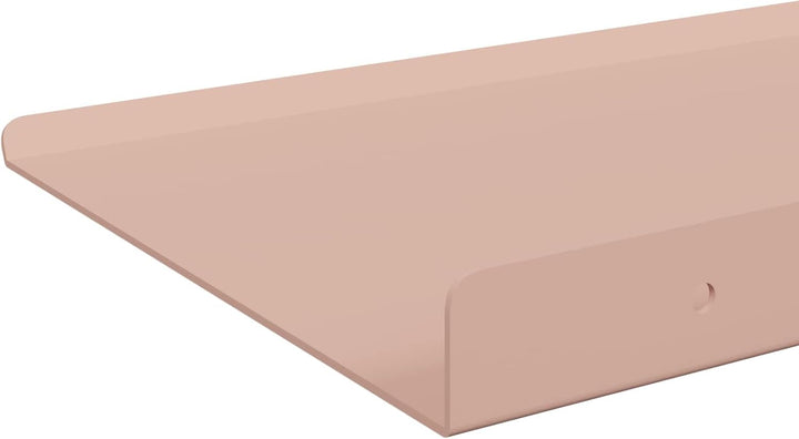 vidaXL Schwebendes Regal 4 pcs Rosa 80 x 18 x 2,5 cm Stahl, Wohnzimmeraufbewahrung, Stilvolle Wandre